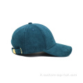 6 pannelli blu da baseball con ricamato